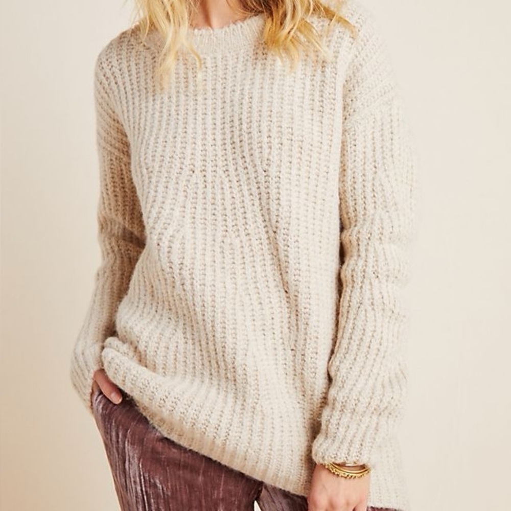 Anthropologie Wool Blend Camila Pullover Sweater